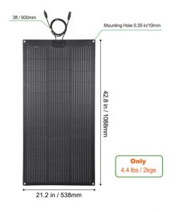 Flexibilní solární panel  100W 12V